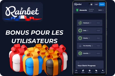 Rainbet Bonus pour les utilisateurs