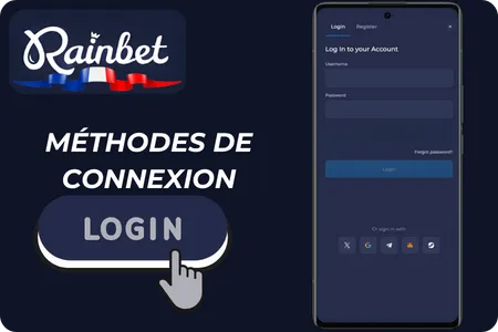 Rainbet Méthodes de connexion