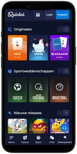 RainBet Casino-lobby