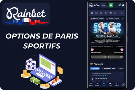 Options de paris sportifs Rainbet