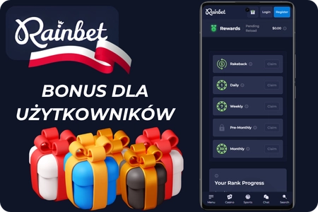 Rainbet bonusy dla użytkowników
