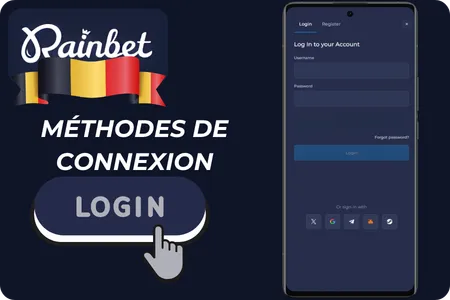 Rainbet Méthodes de connexion