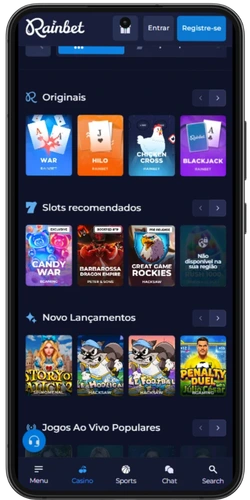 Átrio do RainBet Casino