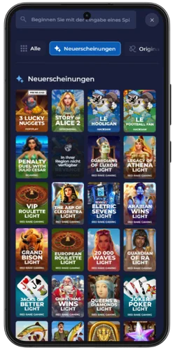 RainBet-Spiele